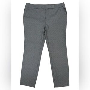 Jules & Leopold Women’s XL Dress Pants Black White Houndstooth Slim Tapered Work